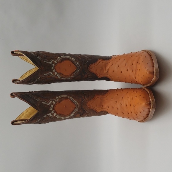 795- Handcrafted Women's Boots Genuine Leather Made In Mexico Size 7.5 - Picture 3 of 14